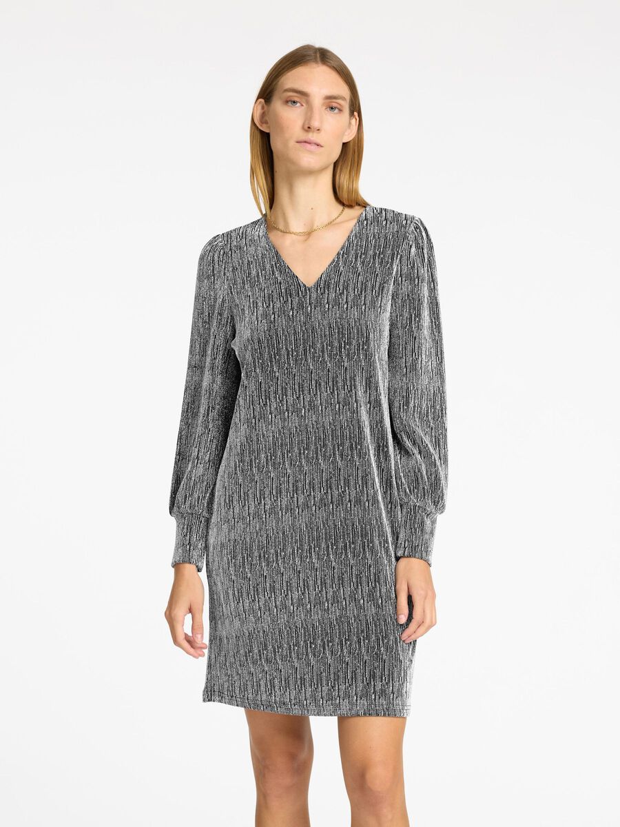 Selected GLITTERY MINI DRESS, Black, highres - 16096943_Black_1166522_003.jpg