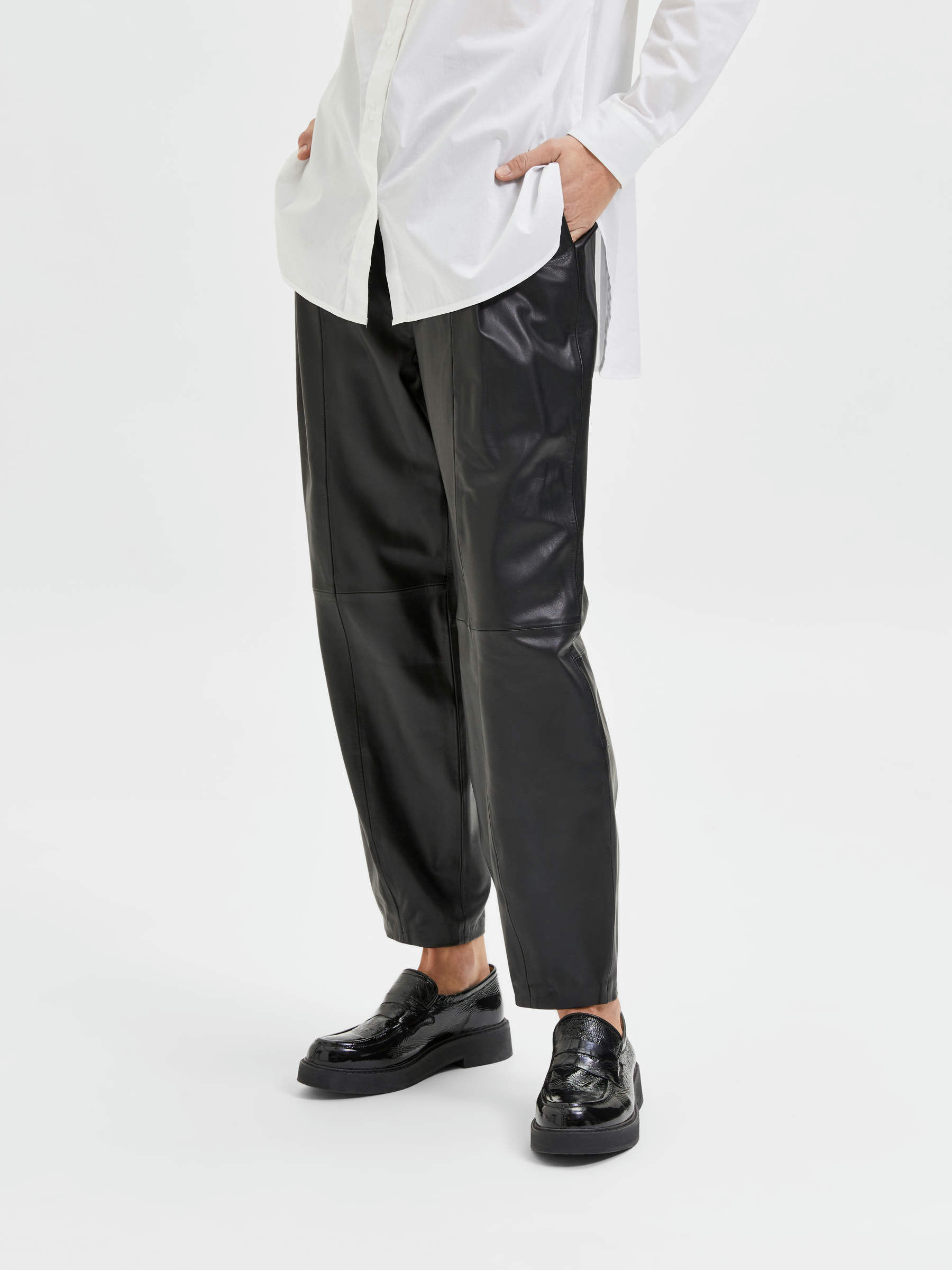 Women's Leather Trousers | SELECTED FEMME