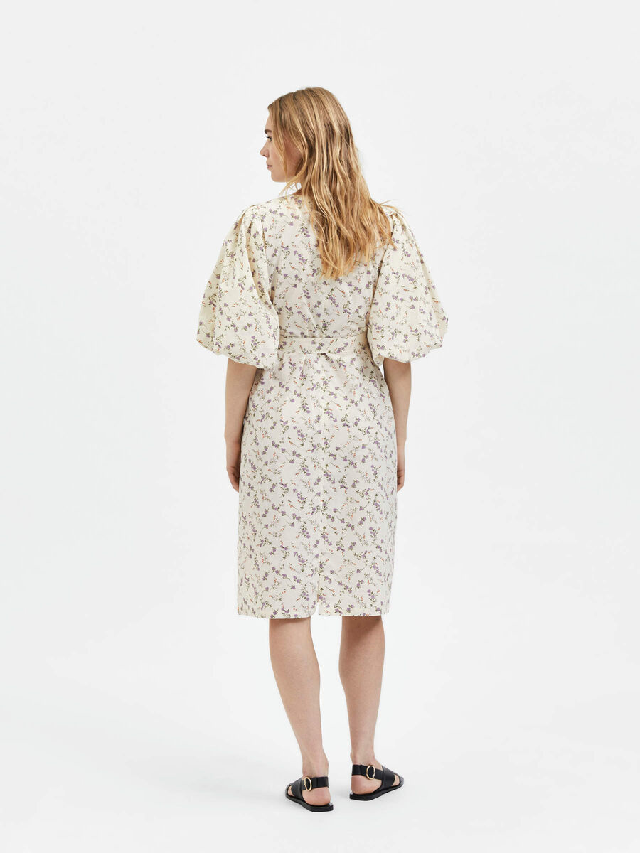 Selected FLORAL MIDI DRESS, Sandshell, highres - 16088273_Sandshell_995337_004.jpg