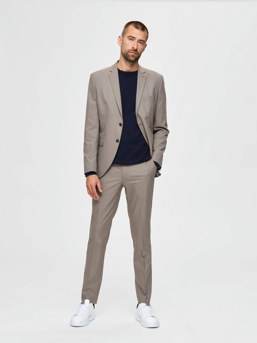 Selected SLIM FIT PANTALON, Sand, highres - 16072402_Sand_005.jpg