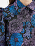 Selected TEJIDO FLORAL DE JACQUARD CAMISA, Black, highres - 16086205_Black_006.jpg