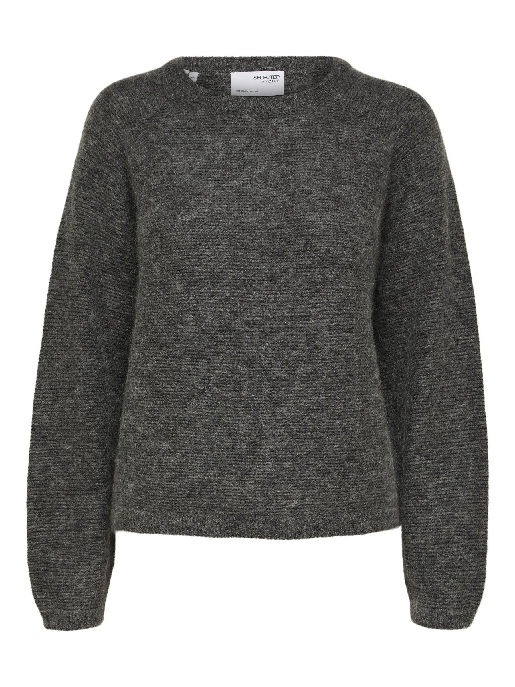 Grey mohair jumper top