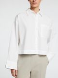 Selected COUPE CARRÉE CHEMISE COURTE, Bright White, highres - 16097269_BrightWhite_006.jpg