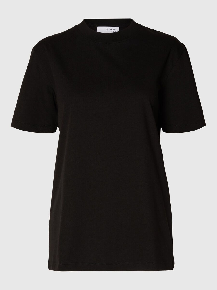 Selected CUELLO CISNE CAMISETA, Black, highres - 16092428_Black_001.jpg