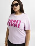 Selected IMPRIMÉ FEMME EN COTON BIO CURVE T-SHIRT, Pink Lavender, highres - 16080416_PinkLavender_873402_008.jpg