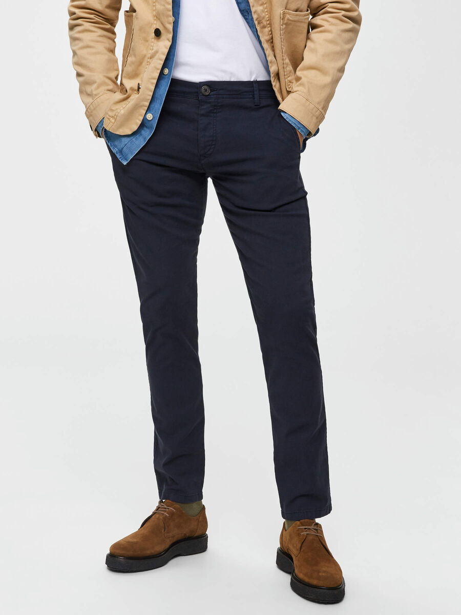 Selected SLHLUCA SKINNY FIT - CHINO, Navy Blazer, highres - 16048098_NavyBlazer_003.jpg