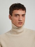 Selected TEXTURED ROLL NECK JUMPER, Oatmeal, highres - 16091739_Oatmeal_008.jpg
