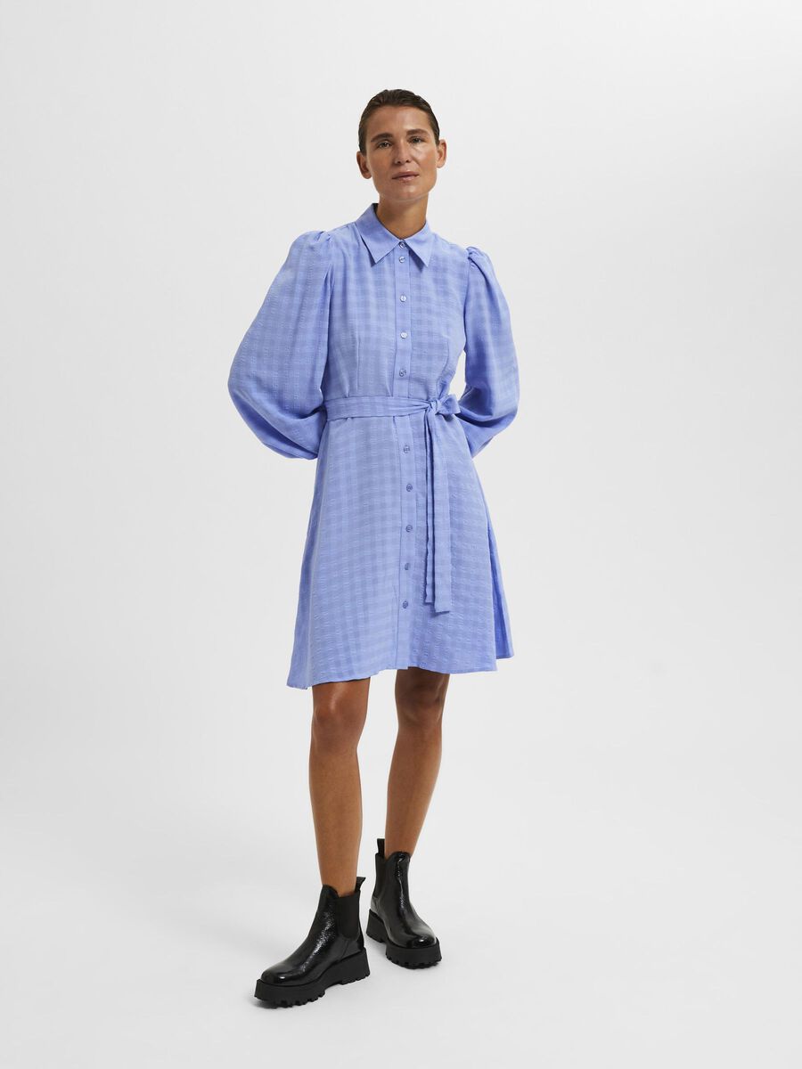 Selected CHECKED MINI DRESS, Jacaranda, highres - 16089173_Jacaranda_005.jpg