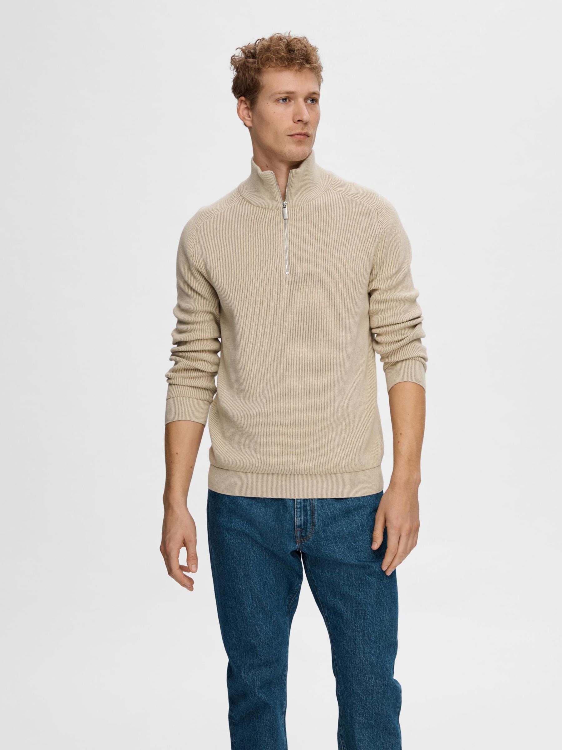 Cotton half outlet zip pullover