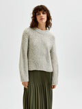 Selected BALLOON SLEEVED KNITTED PULLOVER, Birch, highres - 16081083_Birch_879691_003.jpg