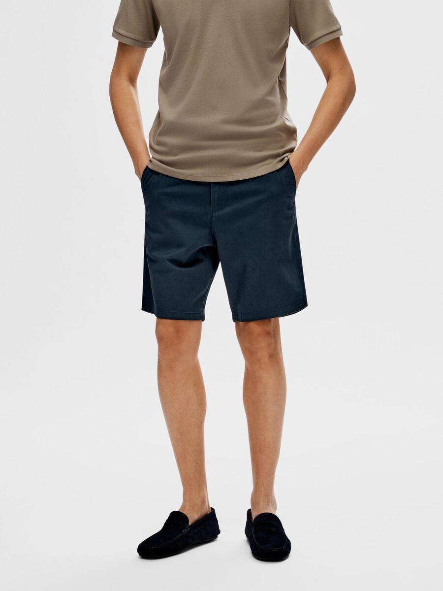 Selected REGULAR-FIT FLEX SHORTS, Dark Sapphire, highres - 16092256_DarkSapphire_003.jpg