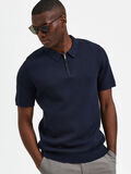 Selected KNITTED POLO SHIRT, Sky Captain, highres - 16085288_SkyCaptain_008.jpg