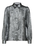 Selected PUFF SLEEVE - SHIRT, Silver, highres - 16077600_Silver_001.jpg