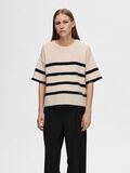Selected SHORT-SLEEVED KNITTED TOP, Birch, highres - 16093048_Birch_1113339_003.jpg