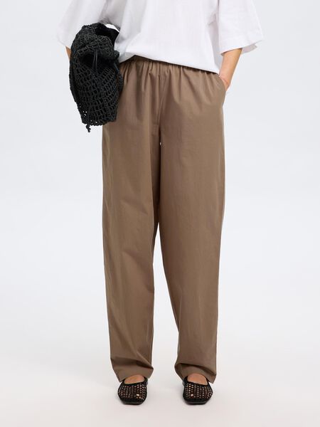 Selected COTTON HIGH WAISTED TROUSERS, Coca Mocha, highres - 16094339_CocaMocha_003.jpg