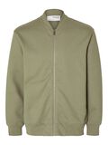 Selected JERSEY GILET EN SWEAT, Vetiver, highres - 16092589_Vetiver_001.jpg