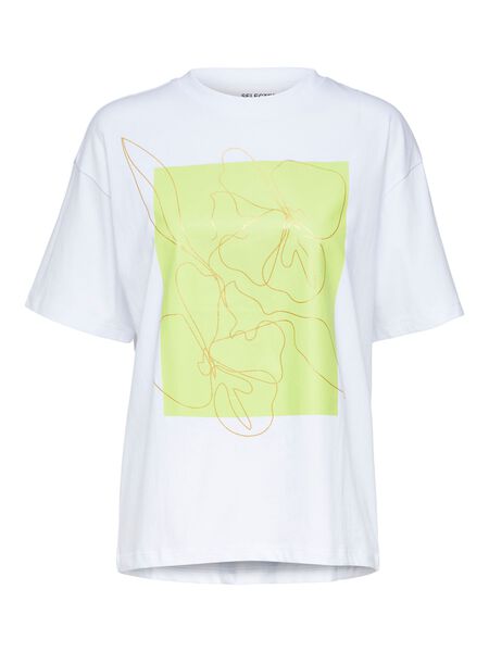 Selected GRAPHIC PRINT T-SHIRT, Bright White, highres - 16090030_BrightWhite_001.jpg