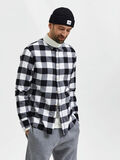 Selected FLANNEL SHIRT, Black, highres - 16074464_Black_953816_008.jpg