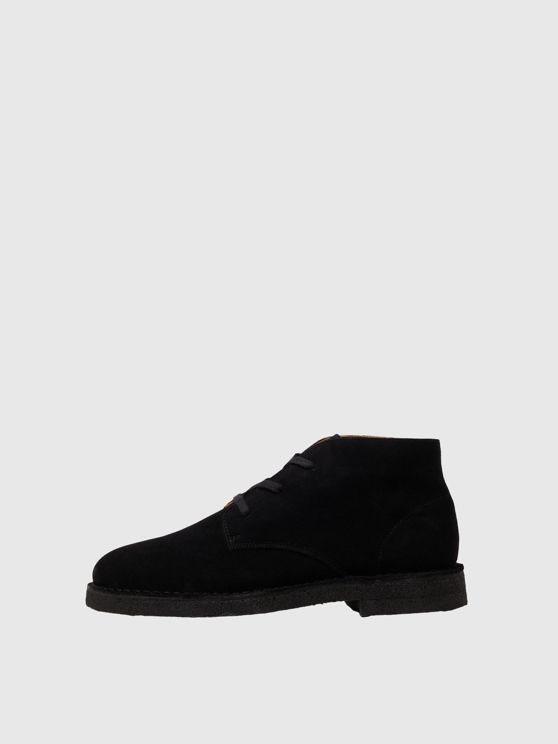 SUEDE CHUKKA BOOTS Black SELECTED HOMME