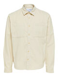 Selected CORD OVERSHIRT, Oatmeal, highres - 16088282_Oatmeal_001.jpg