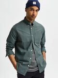Selected ORGANIC COTTON OXFORD SHIRT, Forest Night, highres - 16077359_ForestNight_008.jpg