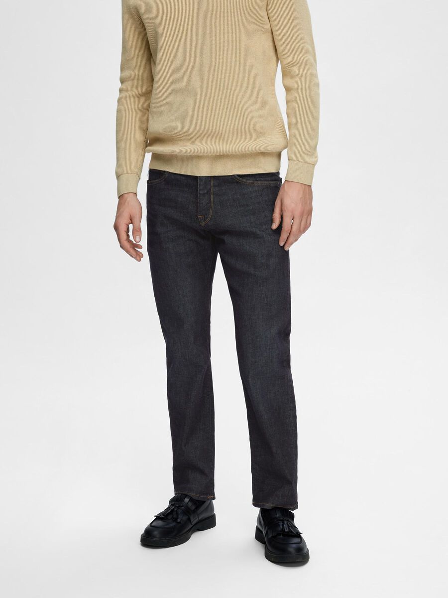 Selected 196 SELVEDGE STRAIGHT FIT JEANS, Blue Denim, highres - 16090859_BlueDenim_003.jpg