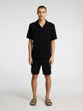 Selected CAMICIA A MANICHE CORTE, Black, highres - 16089552_Black_005.jpg