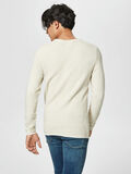 Selected CREW-NECK - SWEATER, Sand, highres - 16056903_Sand_004.jpg