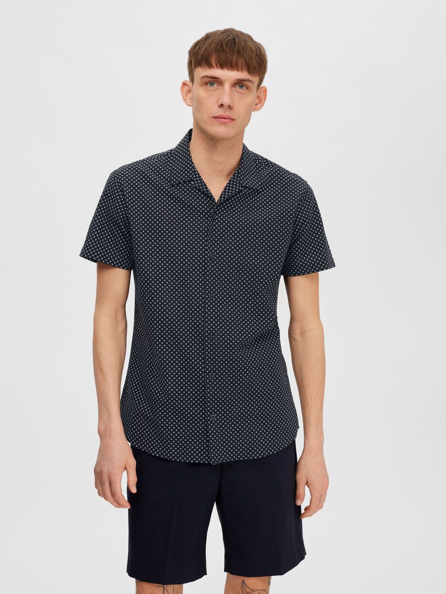 Selected RELAXED SHORT SLEEVED SHIRT, Sky Captain, highres - 16079055_SkyCaptain_1025468_003.jpg