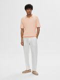 Selected SHORT-SLEEVED KNITTED POLO SHIRT, Cameo Rose, highres - 16092653_CameoRose_005.jpg