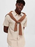 Selected LINEN BLEND REGULAR FIT SHORT SLEEVED SHIRT, Kelp, highres - 16079053_Kelp_008.jpg