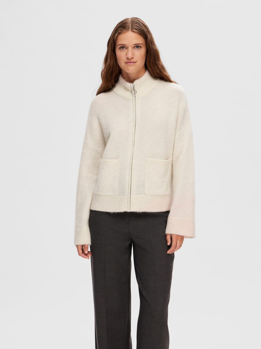 Selected WOOL BLEND CARDIGAN, Birch, highres - 16091220_Birch_1062011_003.jpg
