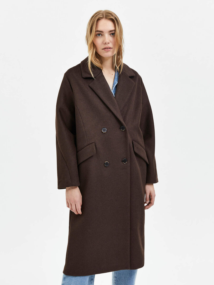 Selected OVERSIZED DOUBLE-BREASTED COAT, Java, highres - 16085113_Java_003.jpg