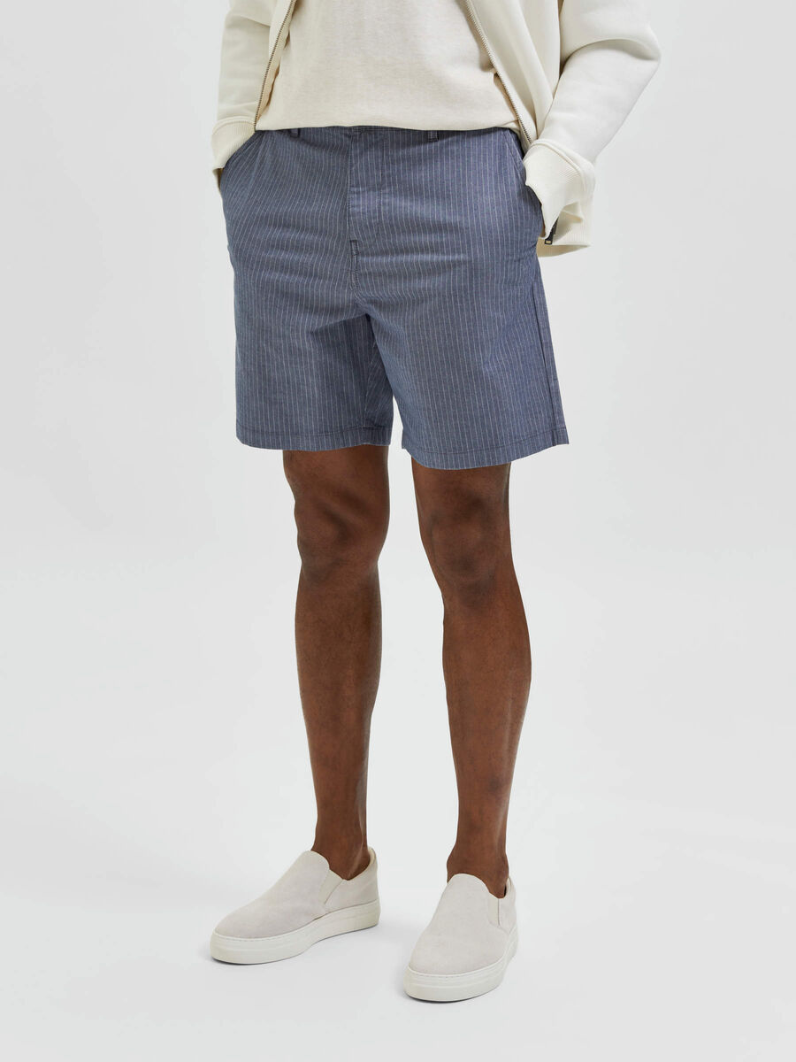 Selected COMFORT FIT SHORTS, Dark Sapphire, highres - 16083590_DarkSapphire_915050_003.jpg