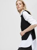 Selected SIDE SLIT ROUND NECK GILET, Black, highres - 16078171_Black_008.jpg