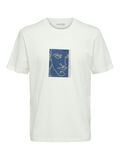 Selected TEJIDO ESTAMPADO CAMISETA, Cloud Dancer, highres - 16084688_CloudDancer_932713_001.jpg