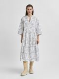 Selected A-SHAPED BELTED ORGANIC COTTON DRESS, Snow White, highres - 16076870_SnowWhite_812459_005.jpg