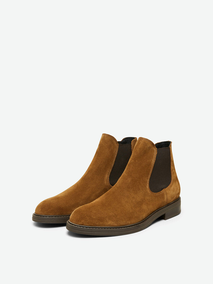 SUEDE CHELSEA | Brown | SELECTED HOMME®