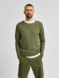 Selected CREW NECK PULLOVER, Agave Green, highres - 16047649_AgaveGreen_712328_003.jpg