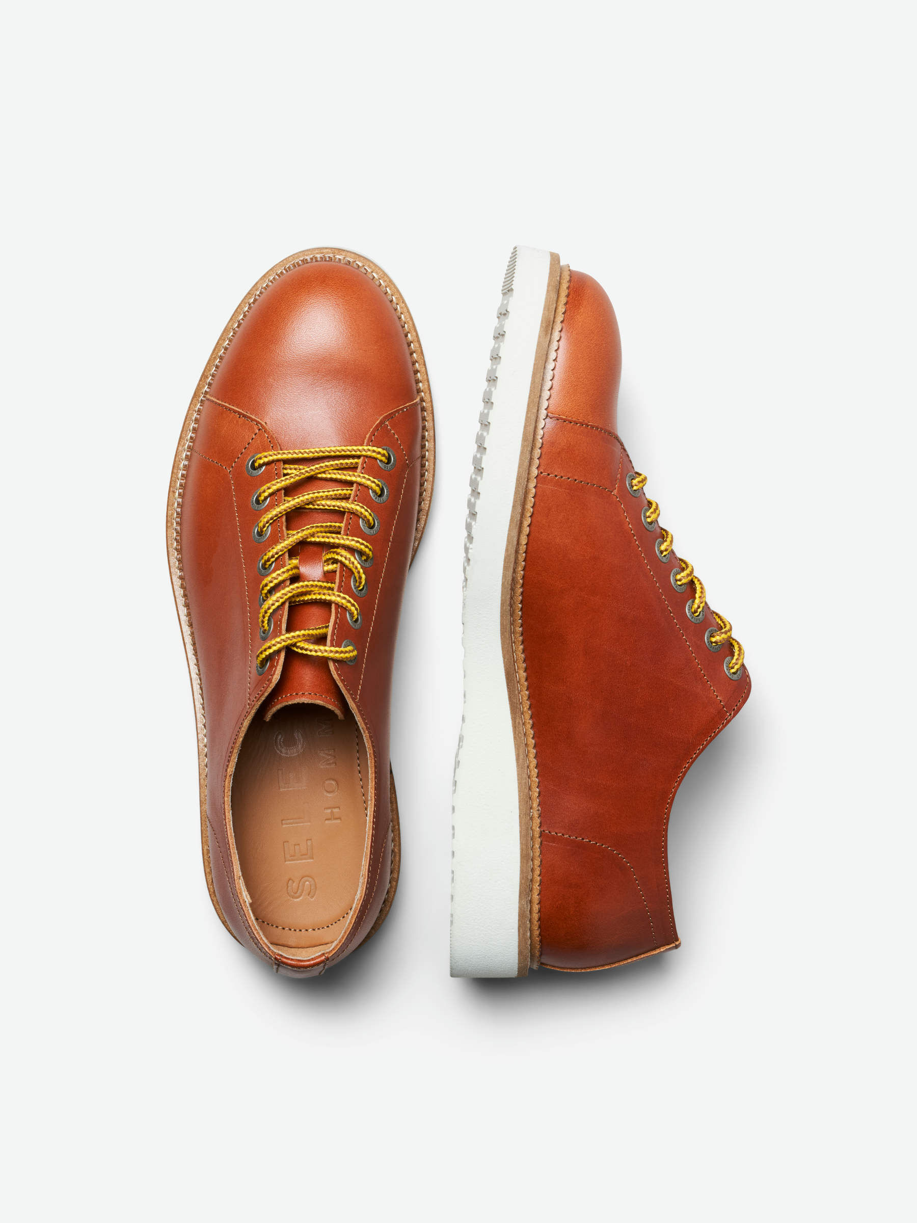 LOW TOP HIKING BOOTS Brown SELECTED HOMME