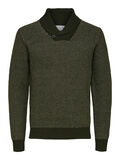 Selected SHAWL NECK KNITTED PULLOVER, Rosin, highres - 16080974_Rosin_890104_001.jpg