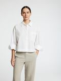 Selected COUPE CARRÉE CHEMISE COURTE, Bright White, highres - 16097269_BrightWhite_008.jpg