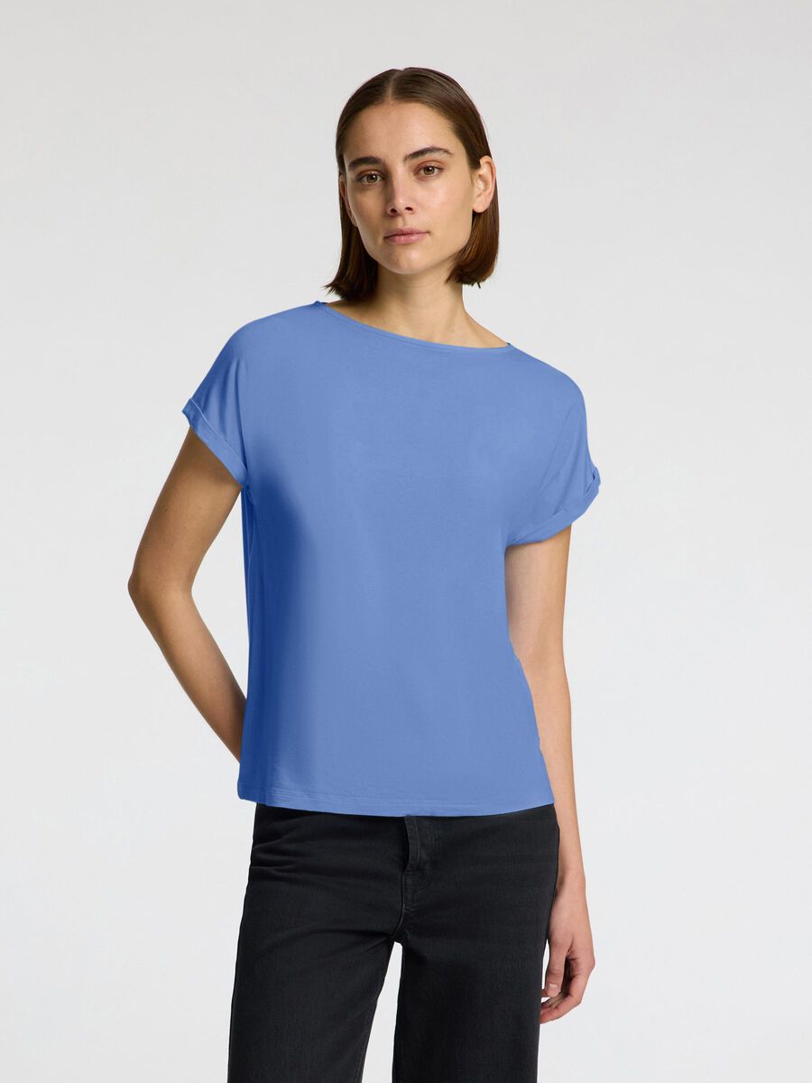 Selected BOATNECK T-SHIRT, Cornflower Blue, highres - 16093673_CornflowerBlue_003.jpg