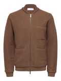 Selected WOOL BOMBER JACKET, Coffee Liqueúr, highres - 16088597_CoffeeLiquer_001.jpg