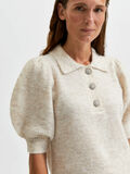 Selected PUFF SLEEVED KNITTED PULLOVER, Sandshell, highres - 16082963_Sandshell_908784_006.jpg