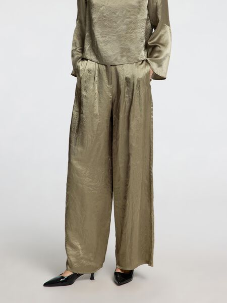 Selected PERNERA EXTRAANCHA PANTALONES DE SATÉN, Vetiver, highres - 16094994_Vetiver_003.jpg