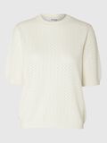 Selected SHORT-SLEEVED KNITTED TOP, Birch, highres - 16093034_Birch_001.jpg