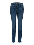 Selected HIGH WAIST SLIM FIT JEANS, Dark Blue Denim, highres - 16068773_DarkBlueDenim_001.jpg