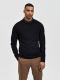 Selected COSY KNITTED PULLOVER, Black, highres - 16084076_Black_003.jpg