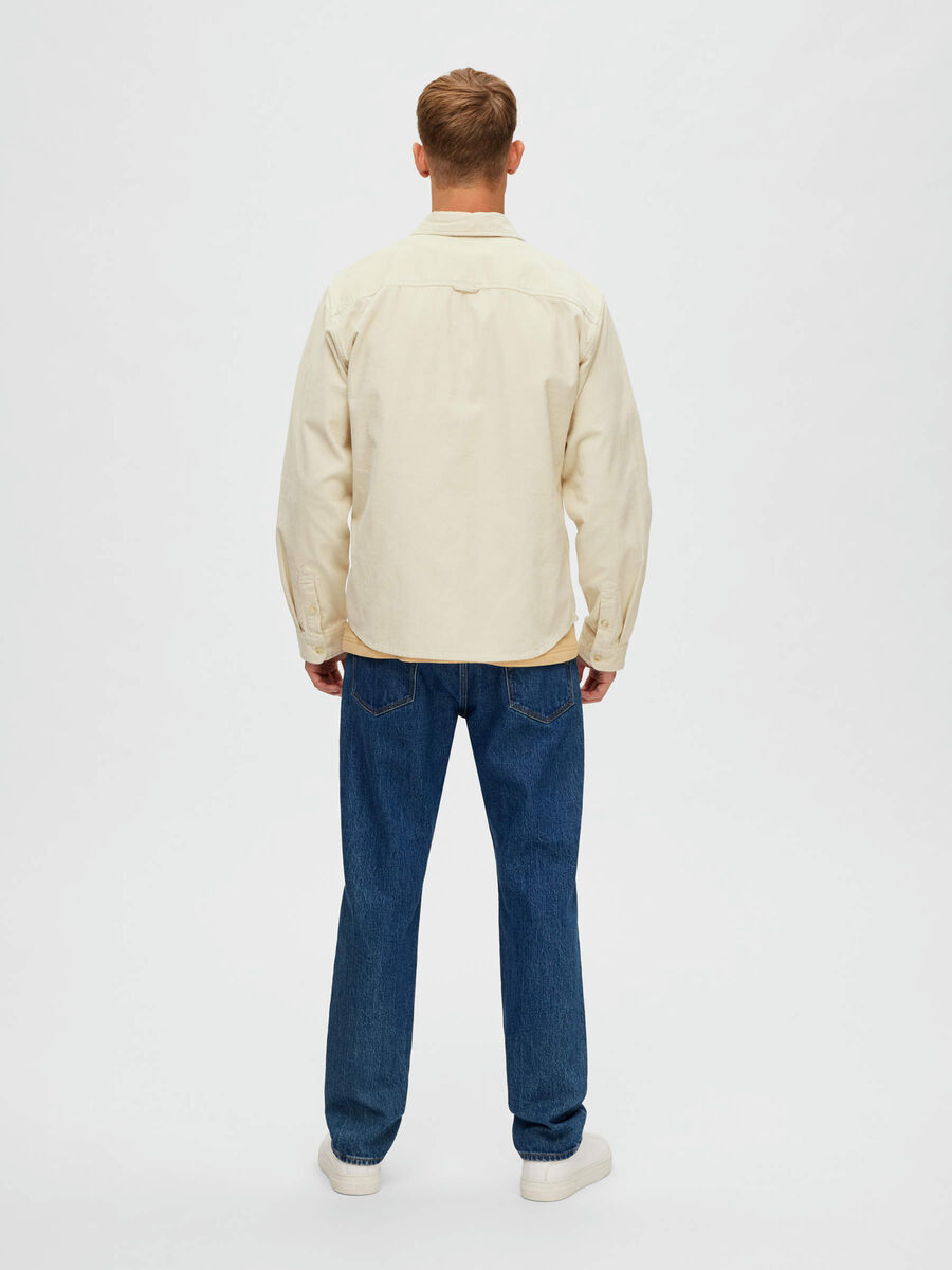 Selected CORDUROY OVERSHIRT, Oatmeal, highres - 16088282_Oatmeal_004.jpg